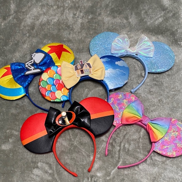 Colorful Kids Disney and Pixar Headbands Set - Picture 1 of 7